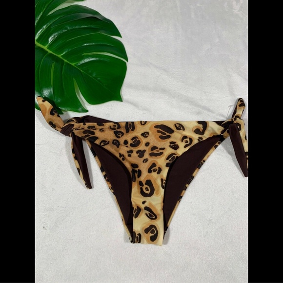 NEW Mara Hoffman Sita Leopard Animal Print Bikini Bottoms [SZ Small‎ ] - Picture 3 of 8